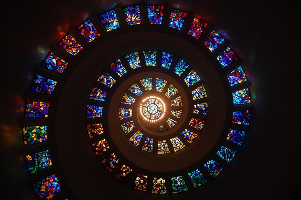 stained glass, spiral, circle, pattern, glass, religion, stained glass windows, illusion, colorful, round, chapel, spiritual, dallas, texas, spiral, spiral, circle, circle, pattern, pattern, pattern, pattern, religion, religion, religion, illusion, illusion, spiritual, spiritual, spiritual, spiritual, spiritual